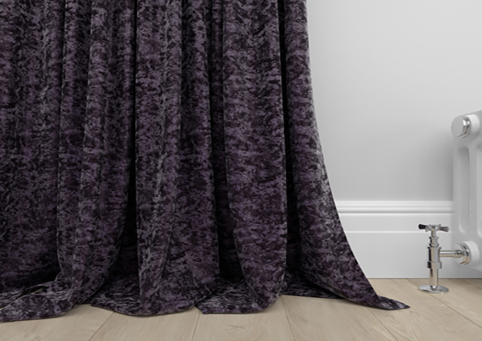 Cyrus Crushed Velvet, Deep Purple - Made to Measure Curtains - Image 6